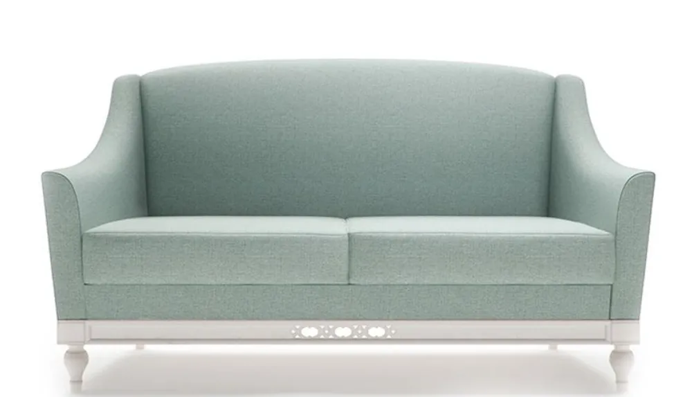 Neuheit Casa Padrino Luxus Jugendstil 2er Sofa Mintgrün / Weiß 152 x 90 x H. 96 cm - Luxus Qualität
