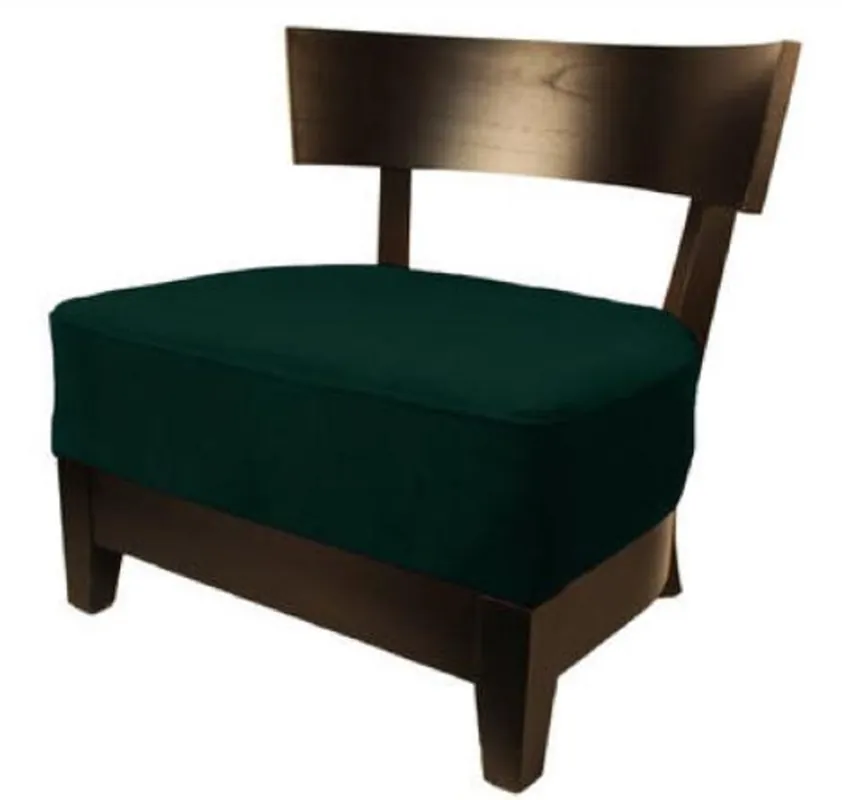 Kracherpreis Casa Padrino Luxus Lounge Club Sessel Dunkelgrün / Dunkelbraun 73,5 x 66 x H. 74 cm - Luxus Kollektion