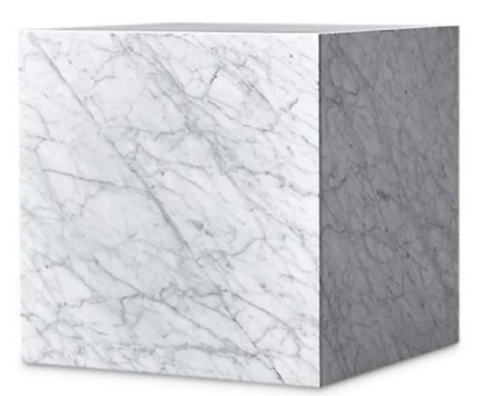 Sofort Bestellen Casa Padrino Luxus Beistelltisch Weiß 48 x 48 x H. 55 cm - Quadratischer Wohnzimmertisch aus Carrara Marmor - Marmortisch - Luxus Qualität