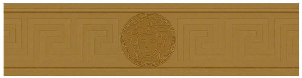 Top-Preis Versace Designer Barock Vliestapete Greek 935222 Gold / Kupfer - Bordüre - Design Tapete - Luxus Qualität