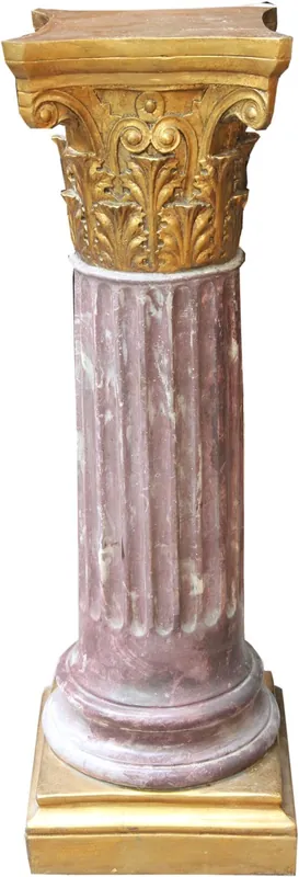 Bestseller Casa Padrino Barock Säule Gold / Rose 82.5 x 28 cm - Antik Stil Säule