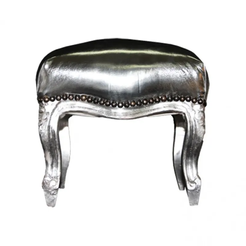 Casa Padrino Barock Fußhocker Silber / Silber - Hocker Möbel Jetzt Bestellen