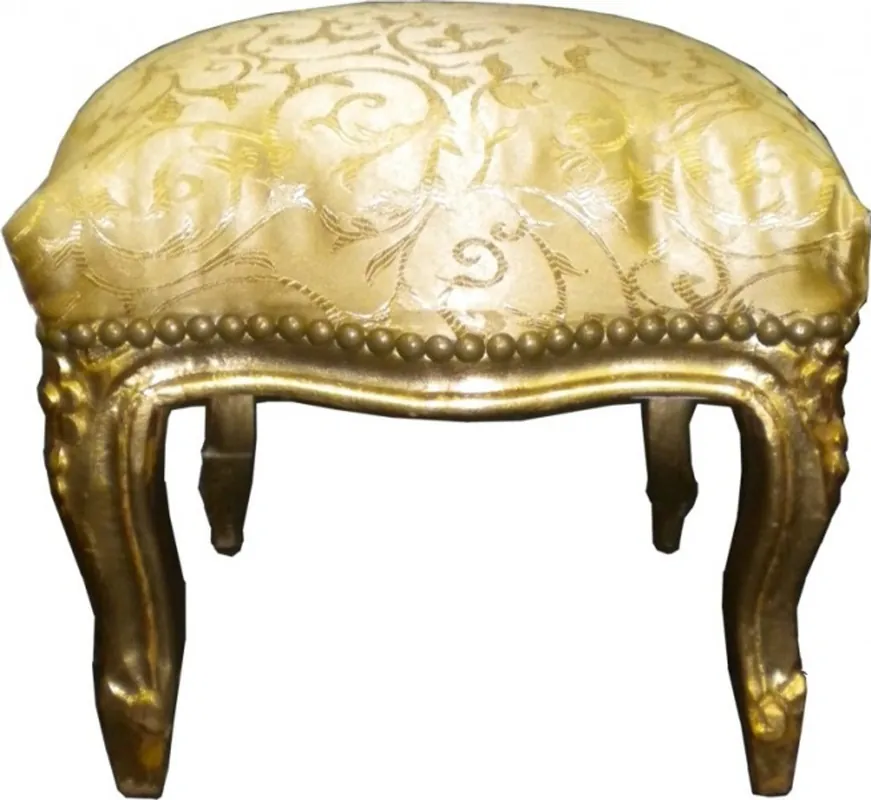 Direkt Vom Hersteller Barock Fußhocker Gold Muster / Gold