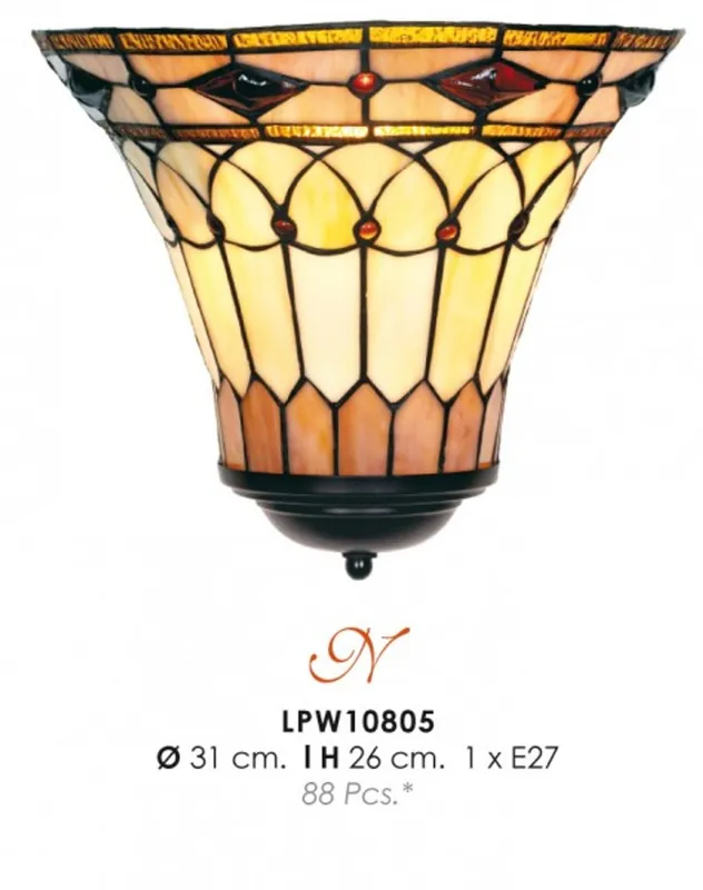 Preiswert Tiffany Wandleuchte Durchmesser 31cm, Höhe 26cm LPW10805 Leuchte Lampe
