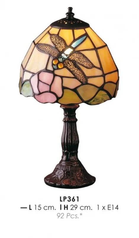 Nur Für Kurze Zeit Tiffany Tischleuchte Durchmesser 15cm, Höhe 29cm LP361 Leuchte