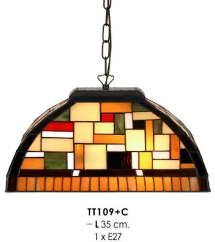 Tiffany Hängeleuchte Durchmesser 35cm TT109 + C Leuchte Lampe Sonderaktion