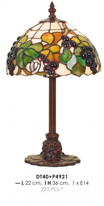 Neu Im Sortiment Casa Padrino Tiffany Tischleuchte Ø 22 x H. 36 cm - Handgefertigte Schreibtischleuchte