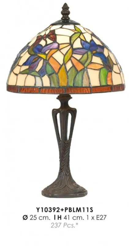 Direktkauf Tiffany Tischleuchte Durchmesser 25cm, Höhe 41cm Y10392 + PBLM11S Leuchte Lampe