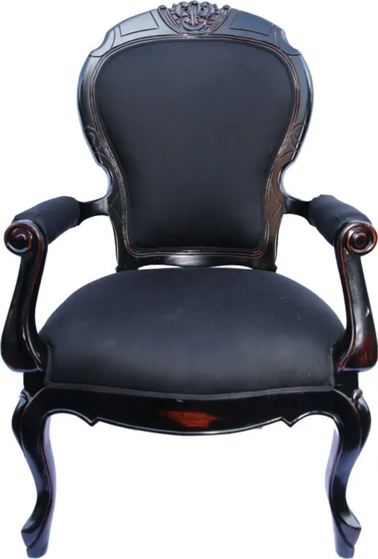 Neue Ware Casa Padrino Barock Sessel Louis XIV Superior Schwarz aus Frankreich