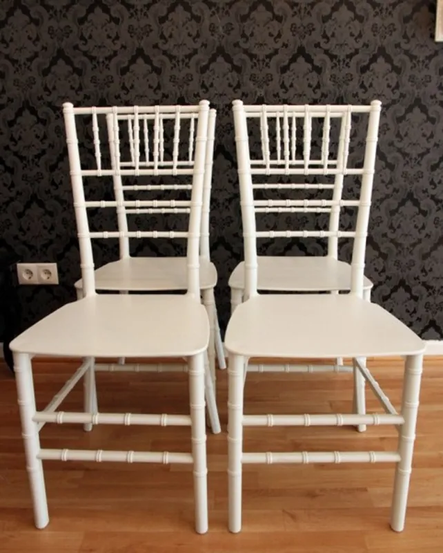 Aktuell 4er Set Designer Acryl Stuhl Weiß - Casa Padrino Ghost Chair Möbel Designer Möbel - Polycarbonat Stühle