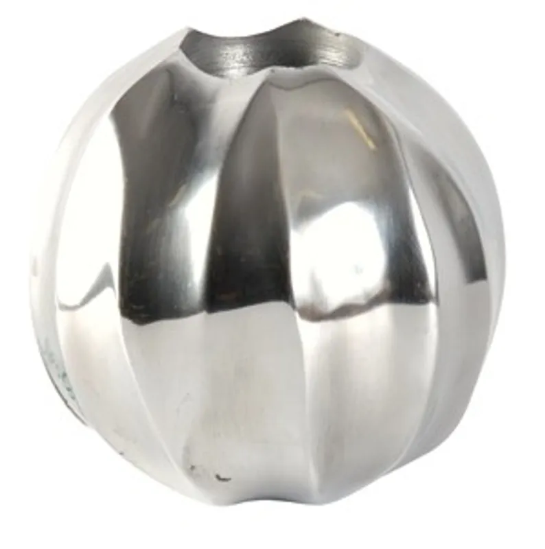 Designer Shine Teelicht Halter aus poliertem Aluminium Durchmesser 12,5 cm - Teelichter Kerzenhalter Saisonangebot