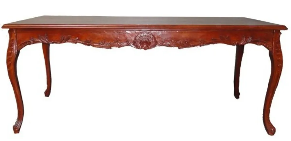 Casa Padrino Barock Esstisch Braun (Mahagonifarben) 160 cm - Barock Tisch Antik Stil Möbel Neue Kollektion