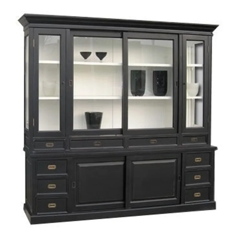 Markenprodukt Großer Shabby Chic Landhaus Stil Schrank mit 5 Türen und 10 Schubladen - Buffetschrank - Schrank Esszimmer