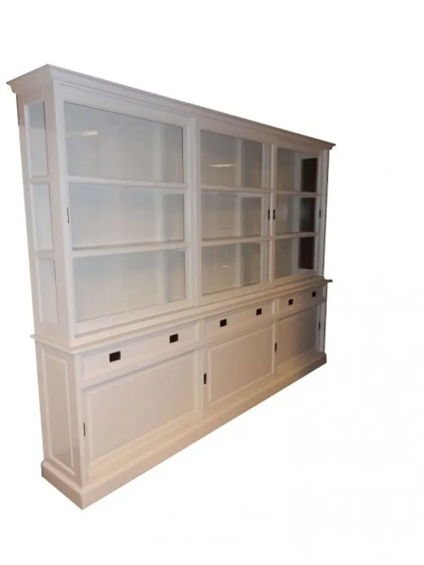 Großer Shabby Chic Landhaus Stil Schrank mit 6 Türen und 3 Schubladen - Buffetschrank - Schrank Esszimmer Highlight