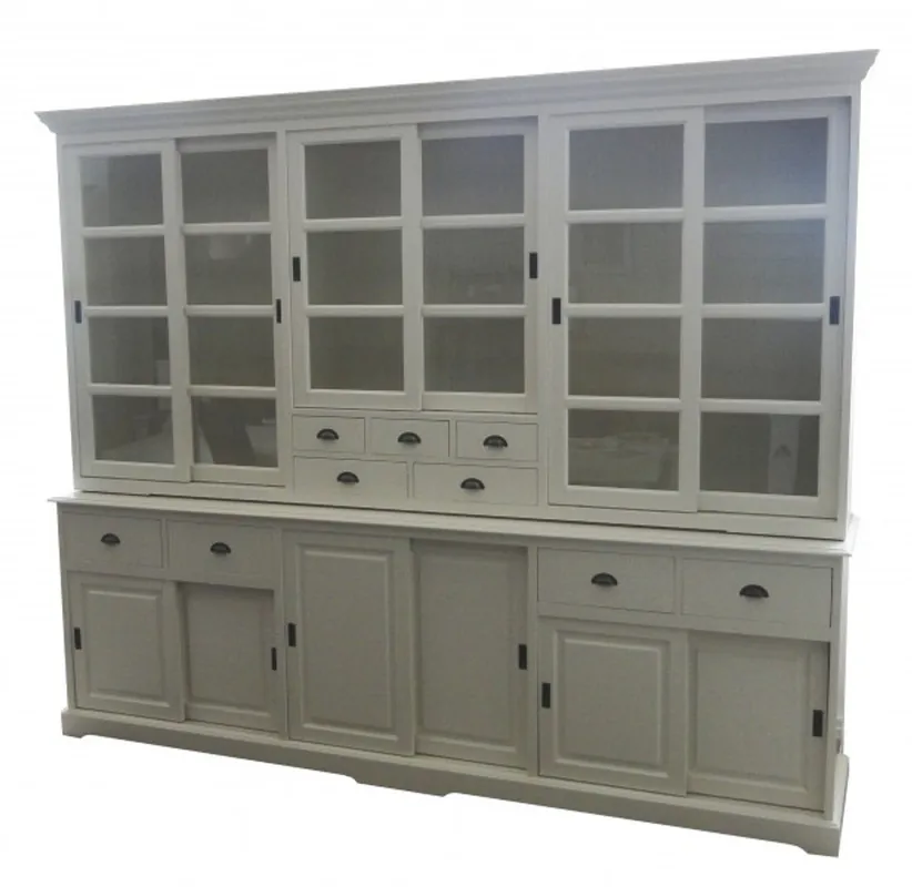 Knallerangebot Großer Shabby Chic Landhaus Stil Schrank mit 6 Türen und 9 Schubladen von Casa Padrino - Buffetschrank - Schrank Esszimmer