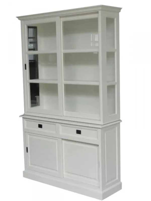 Großer Shabby Chic Landhaus Stil Schrank mit 2 Türen und 2 Schubladen - Buffetschrank - Schrank Esszimmer Schnäppchen