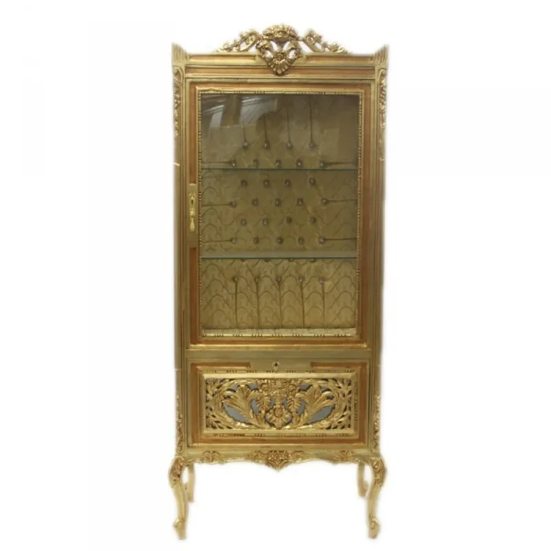 Knallerangebot Casa Padrino Barock Vitrine Gold ModF1 - Vitrinenschrank