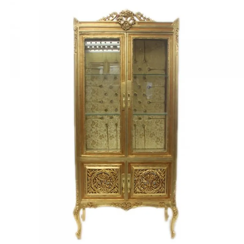 Casa Padrino Barock Vitrine Gold ModF5 - Doppel Vitrinenschrank Sofort Bestellen