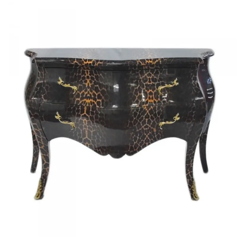 Begrenztes Angebot Casa Padrino Barock Kommode in Leopard Look