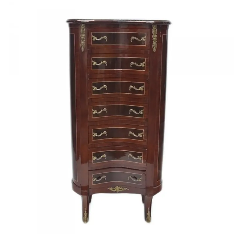 Casa Padrino Barock Kommode mit 7 Schubladen Model - Mahagoni Finale Aktion