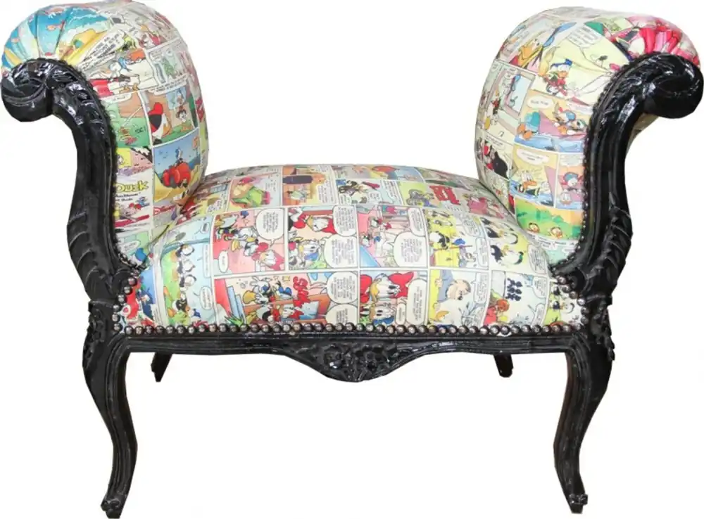 Casa Padrino Barock Schemel Hocker Comic Design Mod2 - Limited Edition Jetzt Bestellen