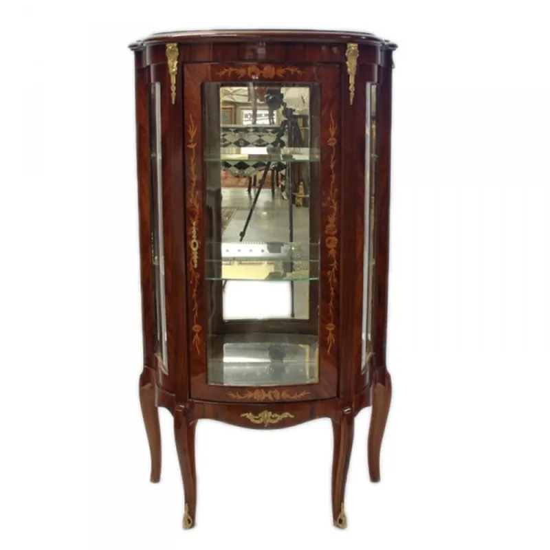 Top-Angebot Casa Padrino Barock Vitrine Model Mahagoni - Vitrinenschrank - Wohnzimmerschnank