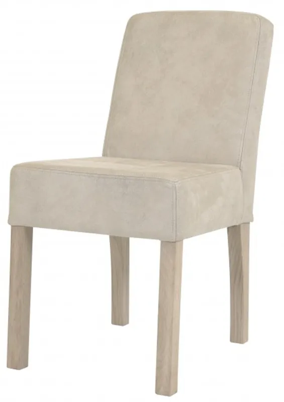 Casa Padrino Designer Esszimmer Stuhl ModEF 35 Beige Leder - Hotelmöbel - Holz Buche Must-Have