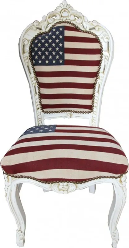 Casa Padrino Barock Esszimmer Stuhl USA Design / Creme Bestpreis