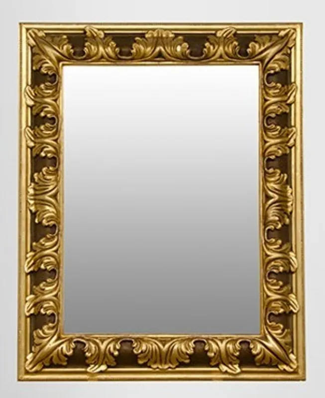 Neue Ware Pompöser Barock Spiegel Rechteckig Gold 157 x 124 cm