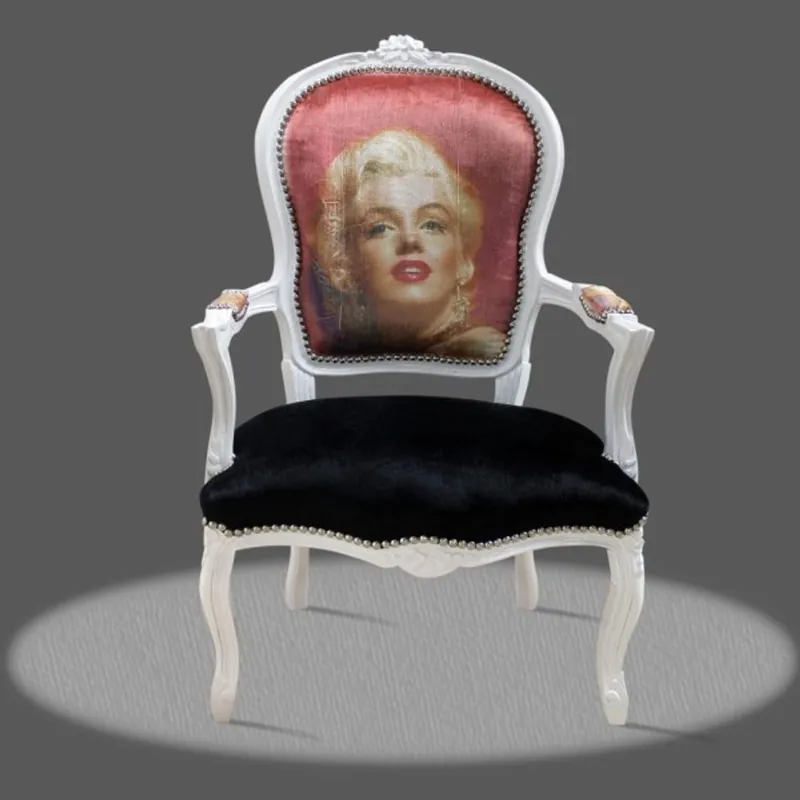 Casa Padrino Barock Salon Stuhl Marilyn Monroe - Barock Antik Stil Möbel Meistverkauft