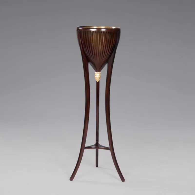 Casa Padrino Luxus Weinständer Champagnerständer Pflanzenstäneder Mahagoni - Hotel, Cafe, Restaurant, Ladeneinrichtung, Shop Einrichtung - Luxus Kollektion Barock Empire Art Deco Top-Preis