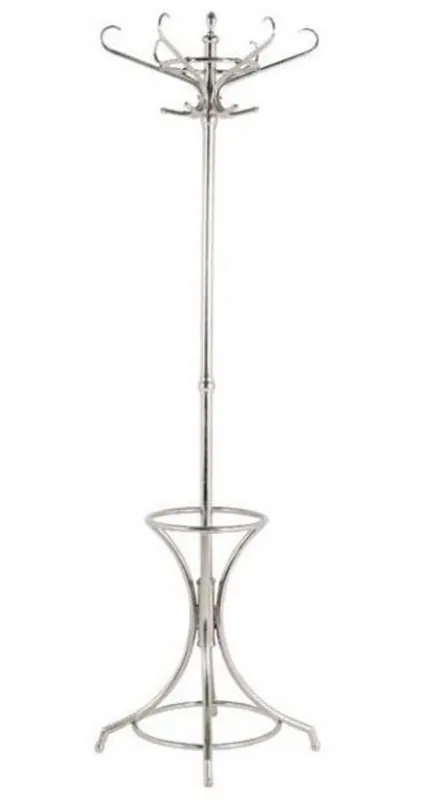 Casa Padrino Designer Luxus Garderobenständer London Silver - Edelstahl Letzte Chance