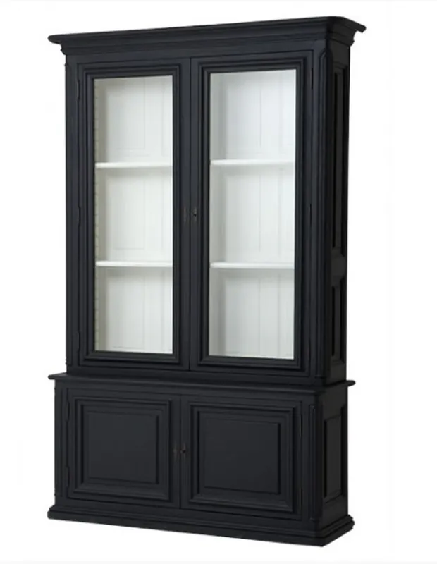 Meistverkauft Casa Padrino Luxus Wohnzimmer Schrank Schwarz Massivholz Modell Lille Wohnzimmer Schrank Barock Jugendstil Rokoko Ladeneinrichtung Vitrine Glasvitrine Vitrinenschrank