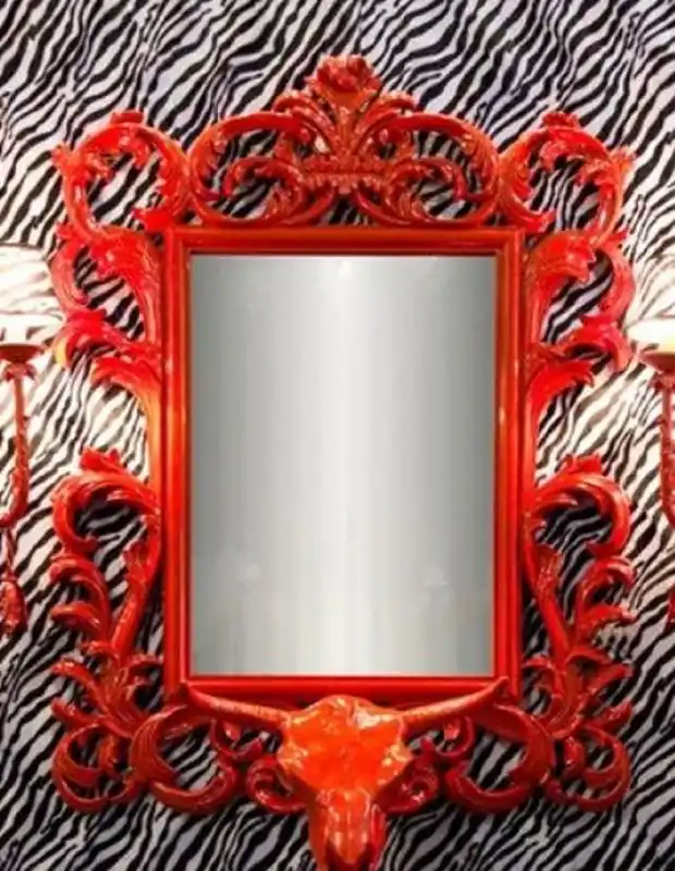 Online Kaufen Casa Padrino Luxus Barock Spiegel Rot - Handgefertigter Wandspiegel im Barockstil - Prunkvolle Barock Deko Accessoires