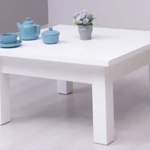 Casa Padrino Landhausstil Couchtisch Weiß 90 x 90 x H. 45 cm - Massivholz Wohnzimmertisch - Wohnzimmermöbel im Landhausstil Heißes Angebot