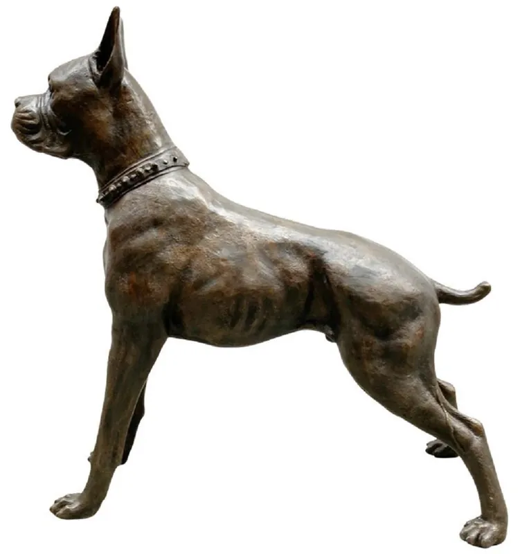 Online Kaufen Casa Padrino Luxus Bronze Skulptur Boxer Hund Bronzefarben 85 x 28 x H. 95 cm - Bronze Dekofigur - Wohnzimmer Dekofigur - Luxus Wohnzimmer Deko Accessoires