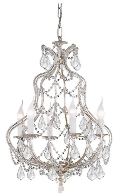 Casa Padrino Luxus Barock Kristall Kronleuchter Silber Ø 47 x H. 65 cm - Prunkvoller Kronleuchter mit Böhmischem Kristallglas - Luxus Qualität Sale