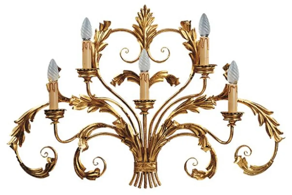Angebot Casa Padrino Luxus Barock Wandleuchte Gold mit Patina 87 x 17 x H. 55 cm - Handgefertigte Metall Wandlampe - Barock Wandleuchten