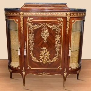 Super-Preis Casa Padrino Barock Sideboard Braun / Gold / Schwarz - Handgefertigter Massivholz Schrank mit 3 Türen und Marmorplatten - Barock Wohnzimmer Möbel