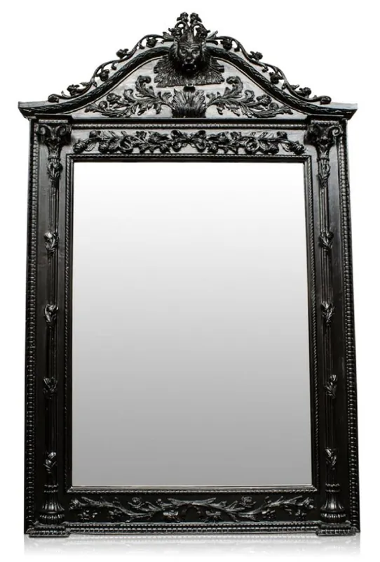 Angebot Casa Padrino Luxus Barock Spiegel Schwarz - Handgefertigter Massivholz Spiegel im Barockstil - Barock Möbel - Edel & Prunkvoll