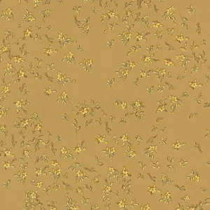 Versace Designer Tapete Barock Blumen 935853 Gold - Satintapete mit elegantem Muster - Hochwertige Qualität Saisonangebot
