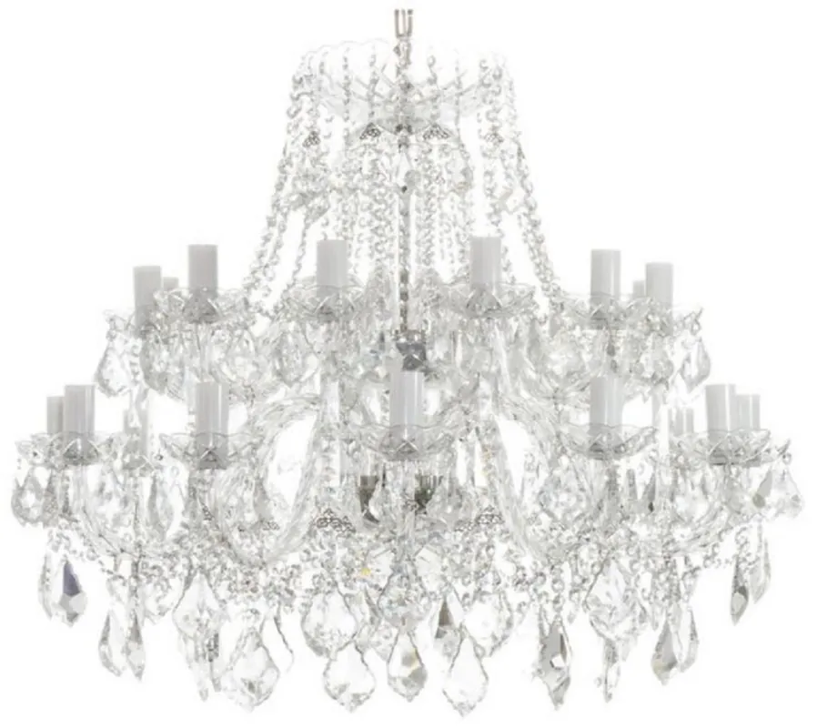 Neu Im Sortiment Casa Padrino Luxus Barock Kristall Kronleuchter Silber Ø 90 x H. 70 cm - Prunkvoller Kronleuchter mit edlem Kristallglas - Edel & Prunkvoll