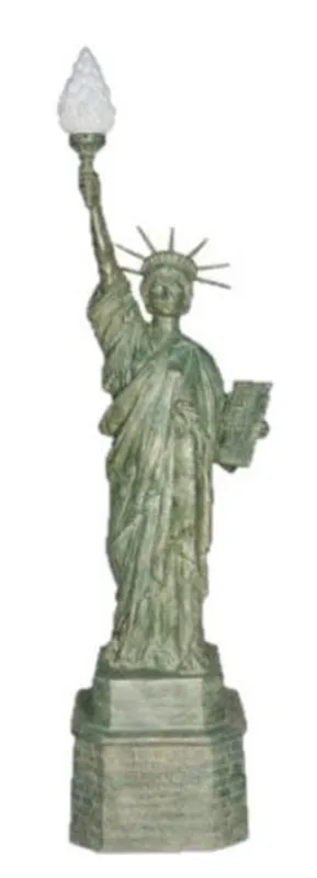 Sonderangebot Casa Padrino Luxus Bronze Standleuchte Freiheitsstatue - Leuchte Bronzeleuchte Figurenleuchte