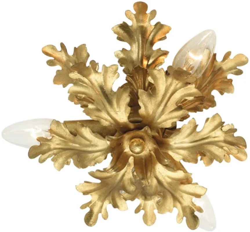 Abverkauf Casa Padrino Luxus Barock Deckenleuchte Gold Ø 25 x H. 11 cm - Barock Wohnzimmer Deckenleuchte - Barock Hotel Deckenleuchte - Barock Möbel