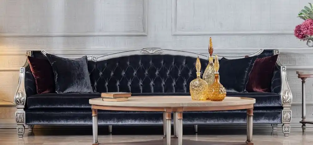 Angebot Casa Padrino Luxus Barock Wohnzimmer Sofa Lila / Silber - Prunkvolle Barock Wohnzimmer & Hotel Möbel
