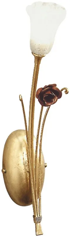 Jetzt Kaufen Casa Padrino Luxus Jugendstil LED Wandleuchte Rose Gold / Rot / Weiß 8 x 15 x H. 35 cm - Barock & Jugendstil Wandleuchten