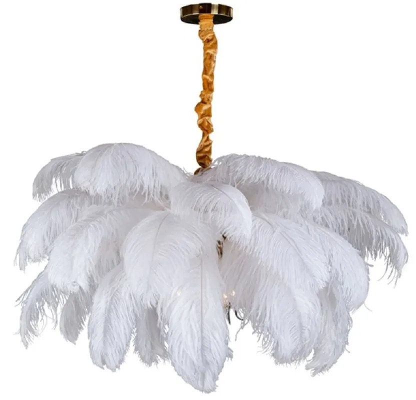 Casa Padrino Luxus Hängeleuchte Palme Weiß / Gold 100 x 100 x H. 40 cm - Moderne Hängelampe im Palmen Design - Luxus Leuchten - Luxus Qualität Preisreduziert