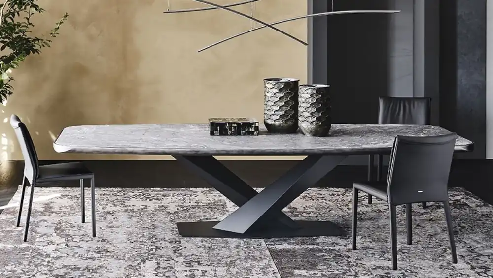 Online Kaufen Casa Padrino Luxus Esstisch Schwarz 300 x 128 x H. 73 cm - Esszimmertisch mit hochwertiger Keramik Tischplatte - Moderne Esszimmer Möbel - Luxus Qualität - Made in Italy