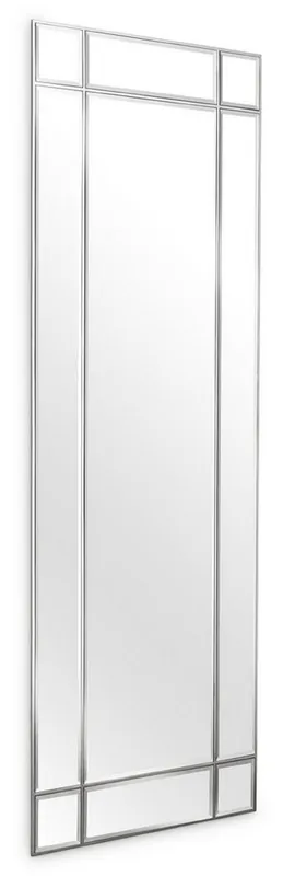 Nur Heute Casa Padrino Luxus Wandspiegel Silber 78,5 x 3,5 x H. 215,5 cm - Wohnzimmer Spiegel - Schlafzimmer Spiegel - Garderoben Spiegel - Luxus Möbel