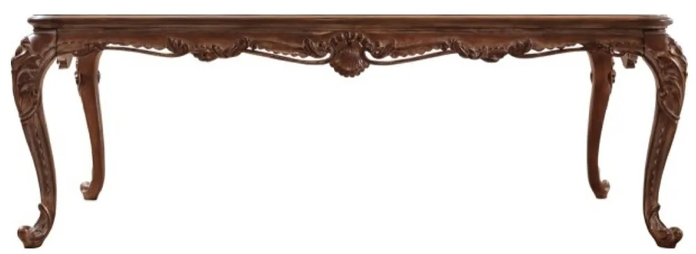 Top-Seller Casa Padrino Luxus Barock Esstisch Braun - Handgefertigter Massivholz Esszimmertisch im Barockstil - Barock Esszimmer Möbel - Edel & Prunkvoll